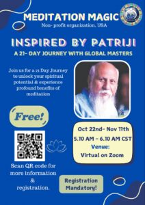 Read more about the article Inspired by Patriji – A 21 Days Journey with Global Masters Reflect on Patriji’s Teachings.