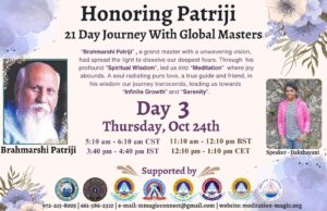 Read more about the article Inspired by Patriji – A 21 Days Journey with Global Masters Reflect on Patriji’s Teachings.