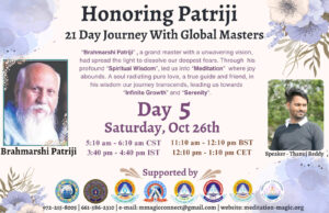 Read more about the article Inspired by Patriji – A 21 Days Journey with Global Masters Reflect on Patriji’s Teachings.