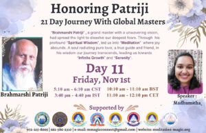 Read more about the article Inspired by Patriji – A 21 Days Journey with Global Masters Reflect on Patriji’s Teachings.