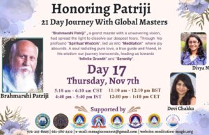 Read more about the article Inspired by Patriji – A 21 Days Journey with Global Masters Reflect on Patriji’s Teachings.