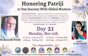 Read more about the article Inspired by Patriji – A 21 Days Journey with Global Masters Reflect on Patriji’s Teachings.