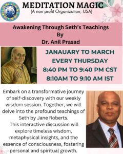 Read more about the article Awakening Through Seth’s Teachings By Dr. Anil Prasad